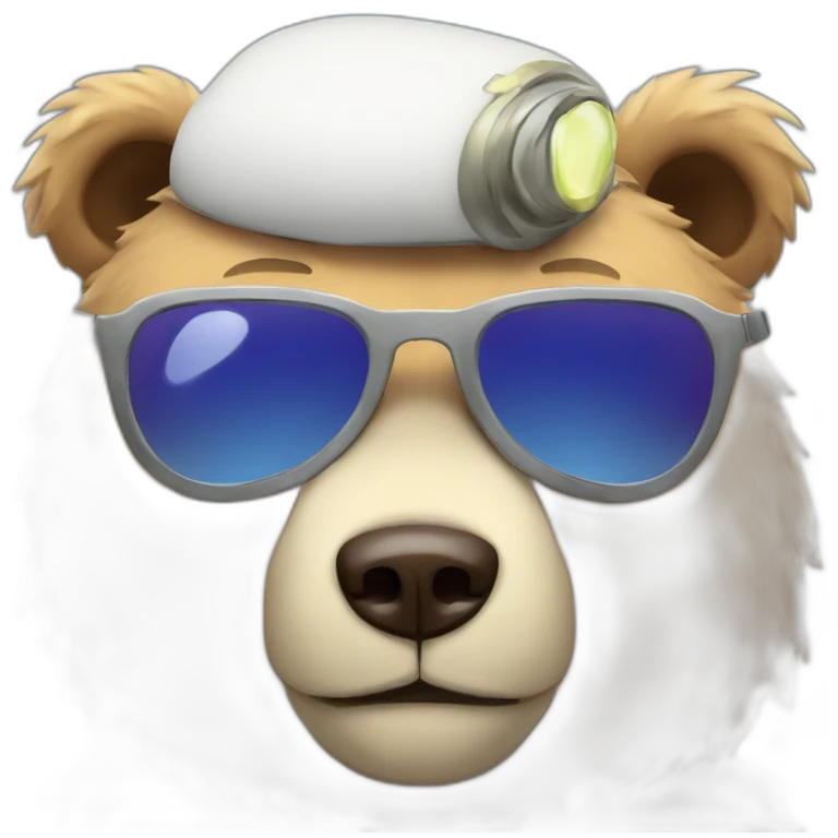 sleepy pilot bear emoji