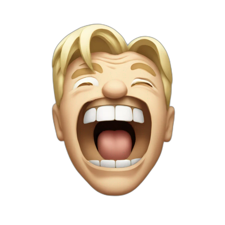 bono shouting loud emoji