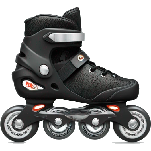 a black rollerblade inline skate, the model called "TWISTER XT" emoji