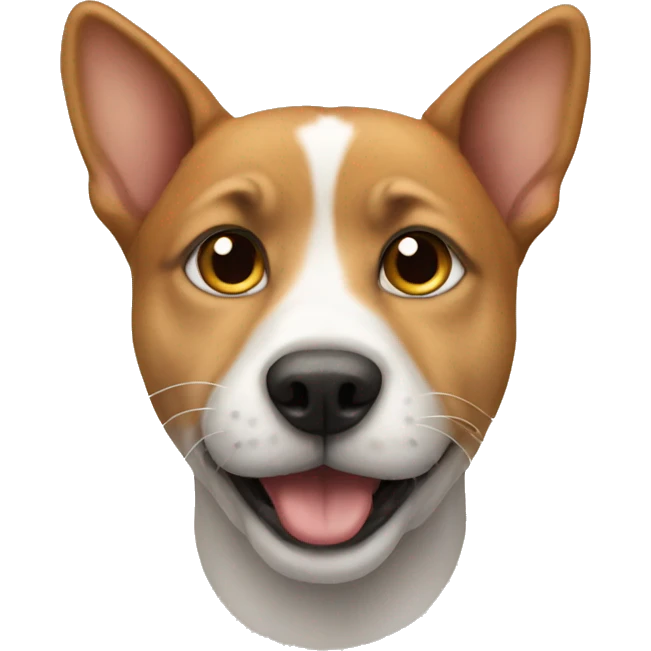 Dog in cat emoji