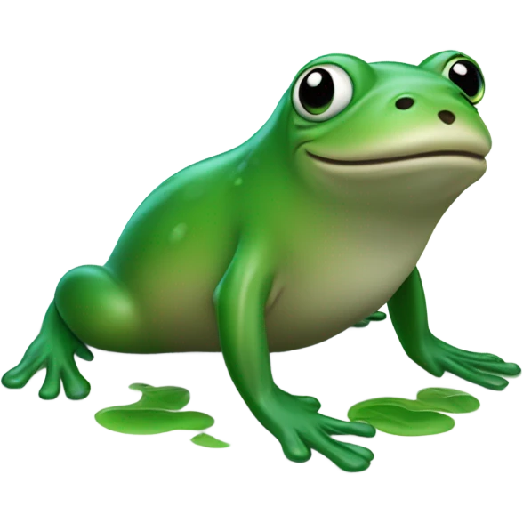 Seal combined with frog emoji