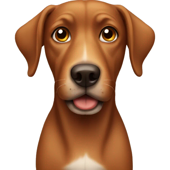 Brown dog emoji