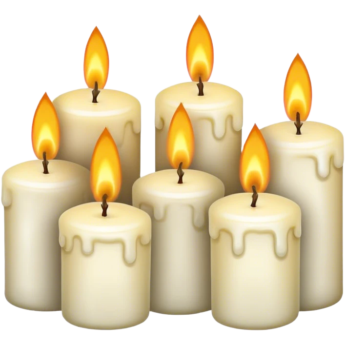 Create candle emoji in 1000 times emoji