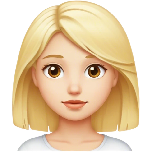 Blond girl  emoji
