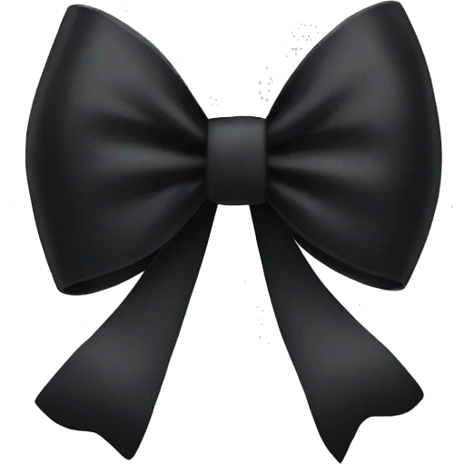 black bow emoji