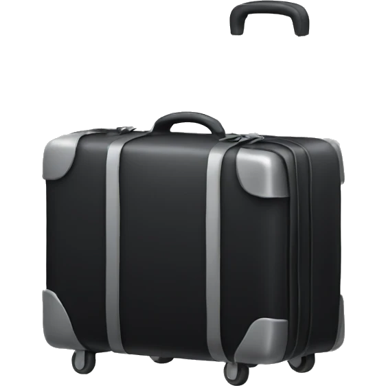 black trolley bag emoji