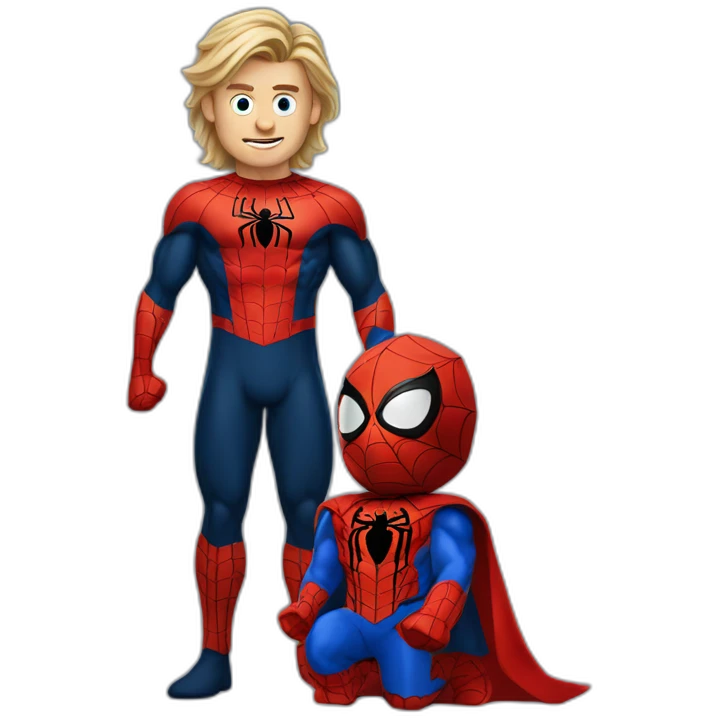 thore with spider man suit emoji