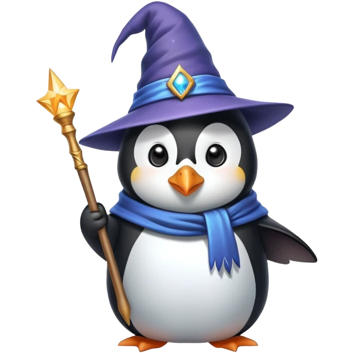 wizard penguin emoji