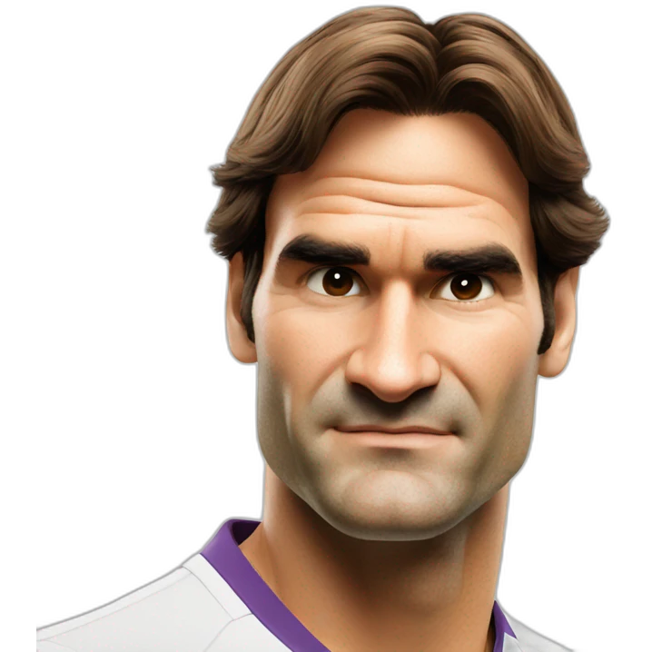 Roger Federer face emoji