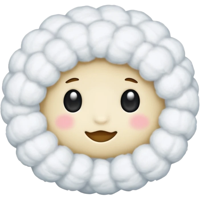 make up cotton emoji