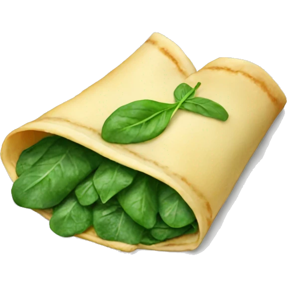Spinach crepe  emoji