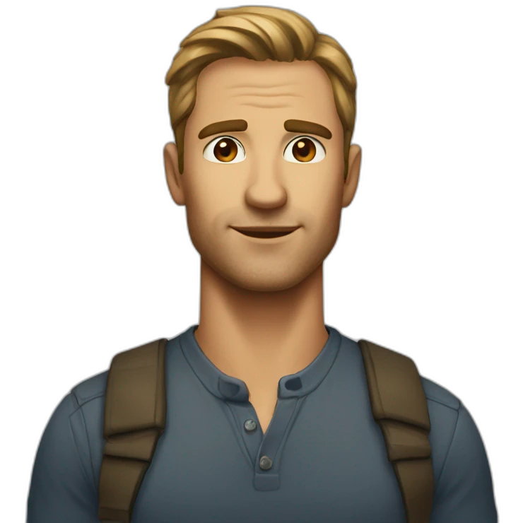 A man with jawline emoji