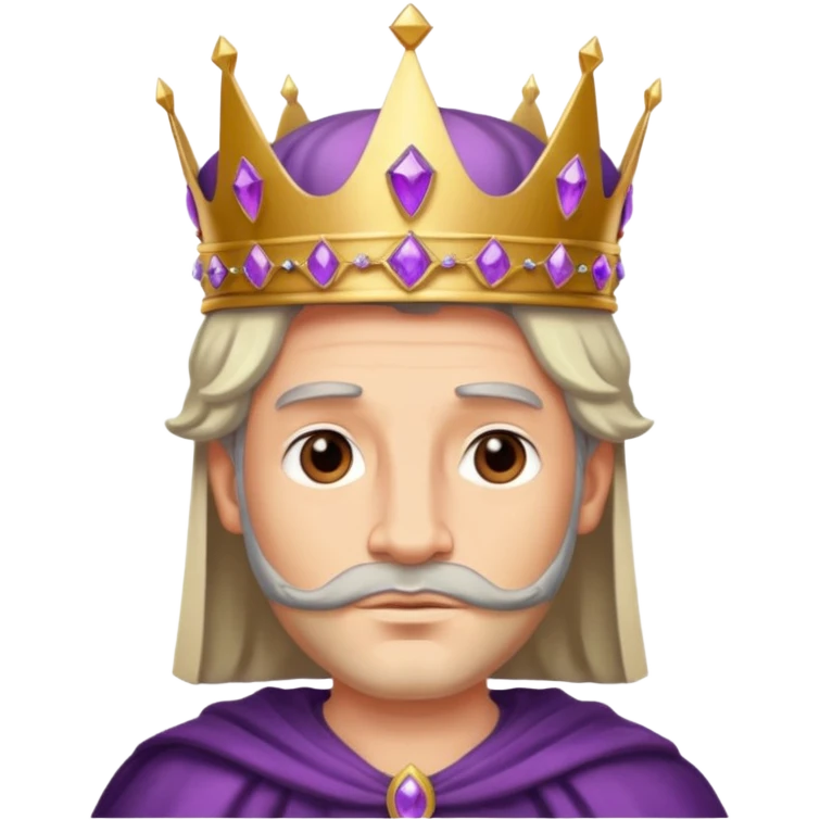 King – amethyst crown emoji