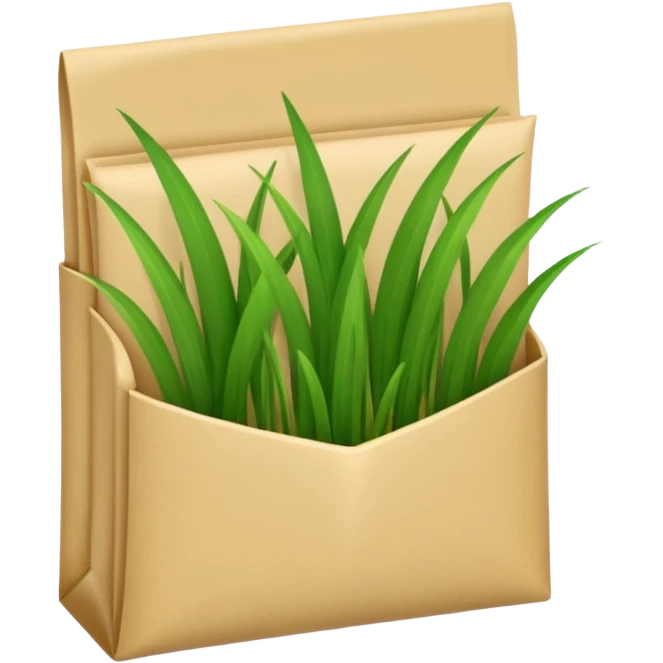 seed grass packet pocket emoji