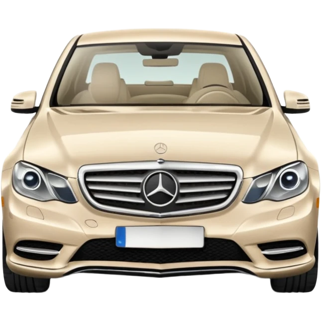 Pale beige Mercedes emoji