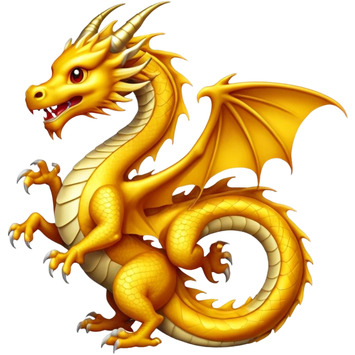 Golden dragon  emoji