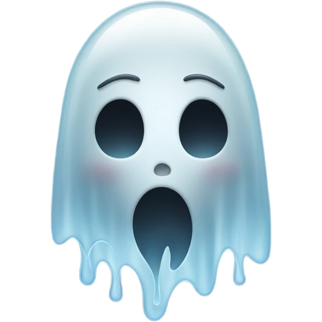 Ghost crying emoji