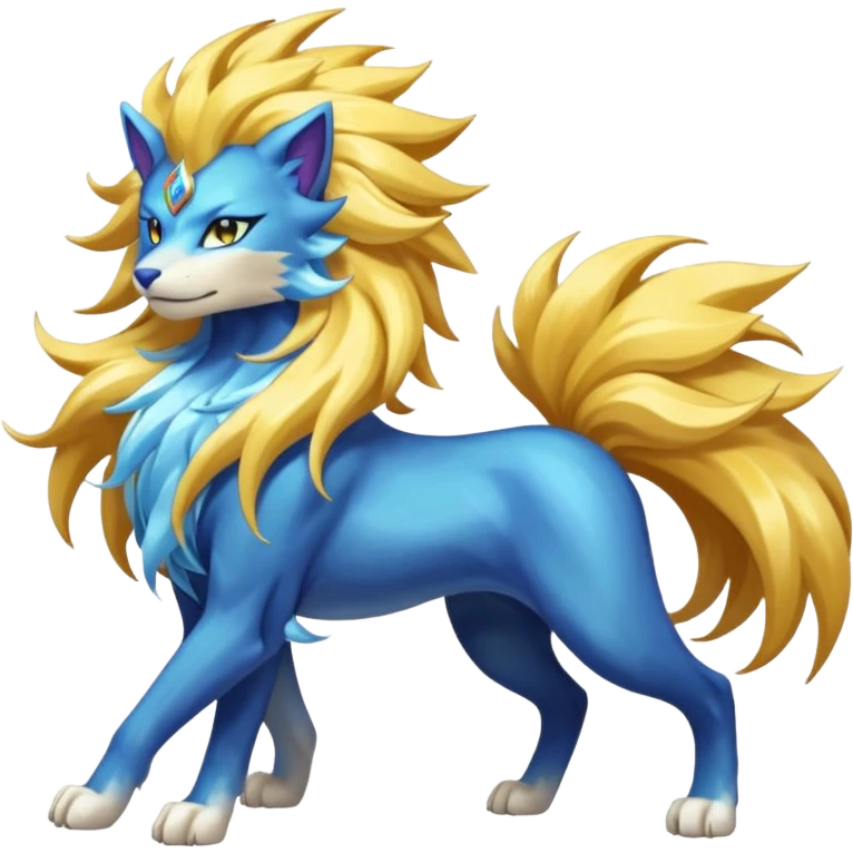 Luxray-Suicune-Solgaleo-fusion emoji