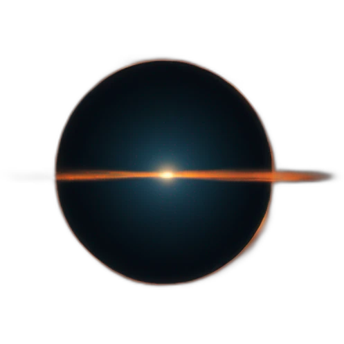Black Hole with orange Event Horizon emoji