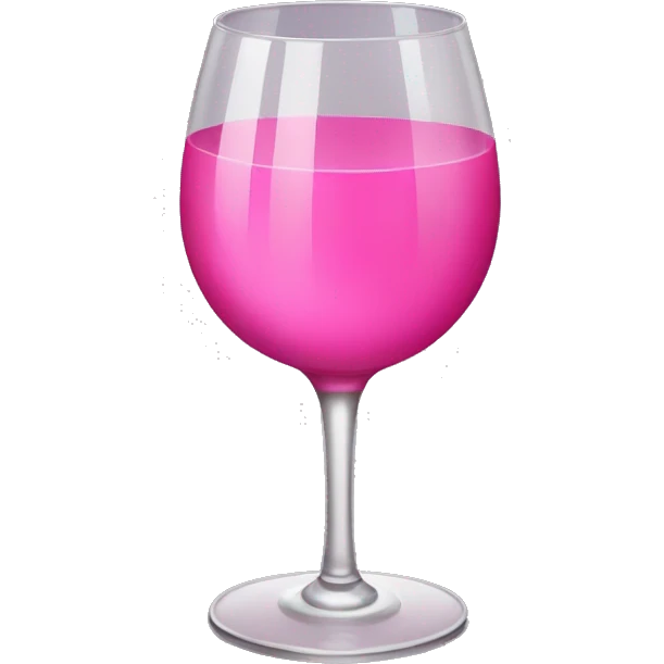 Pink drink wine emoji