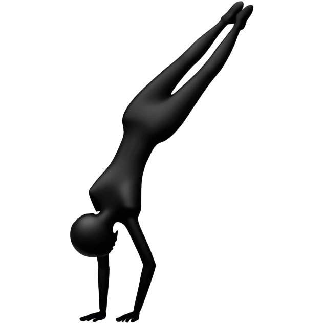 upside down figure silhouette emoji
