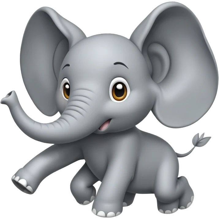 Flying elephant emoji
