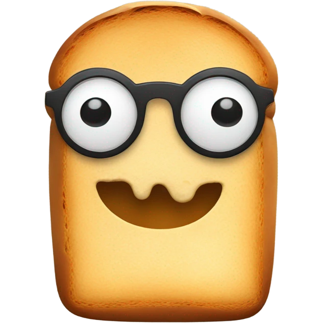 Loaf of bread with eyes and beanie  emoji