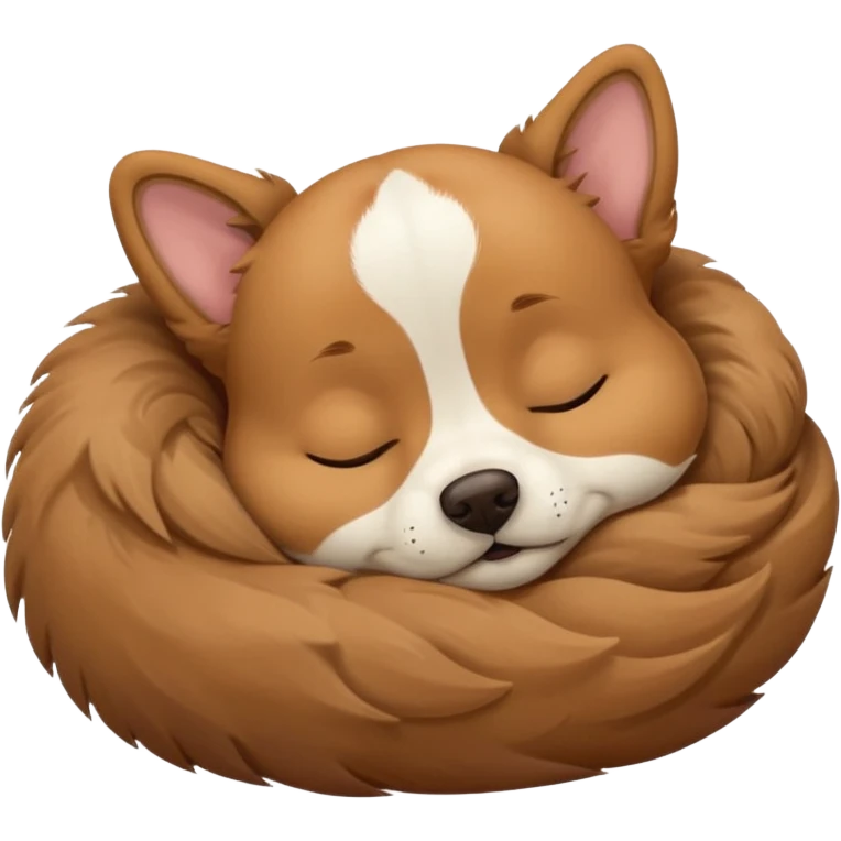 cute doggy sleeping emoji