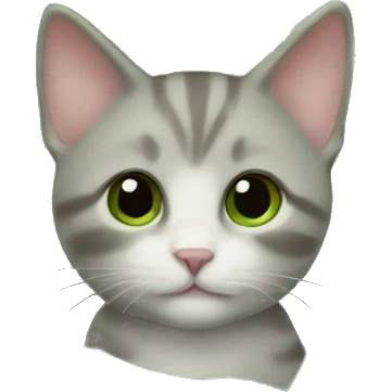 Kitten in a sage green blanket emoji