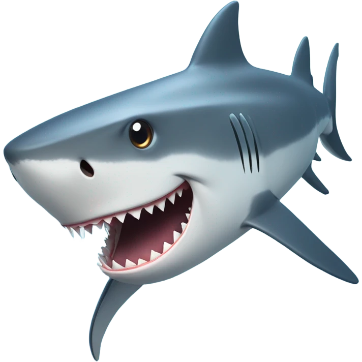 Shark biting fish emoji