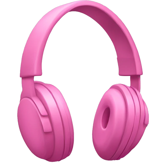 headphones with pink bow emoji