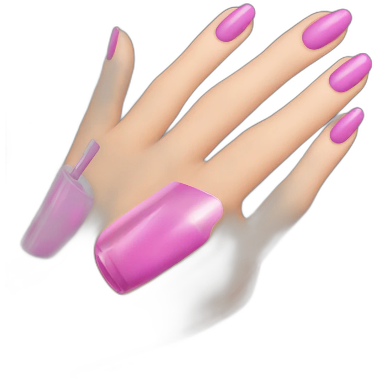 hand applying nailpolish emoji