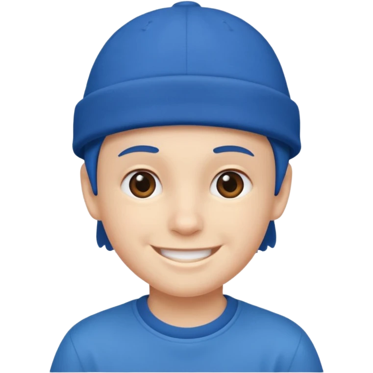 boy with blue hat emoji