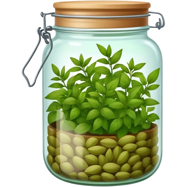 jar of green dead herbs emoji