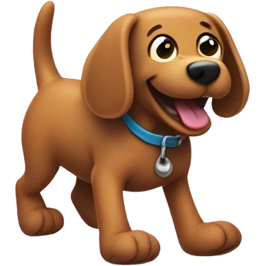 Poop emoji with full body walking poop emoji dog emoji