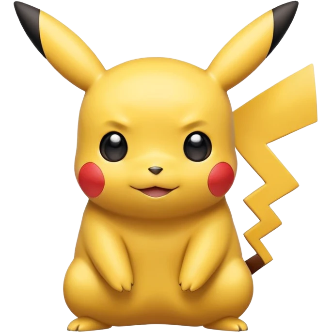black colored Pikachu emoji