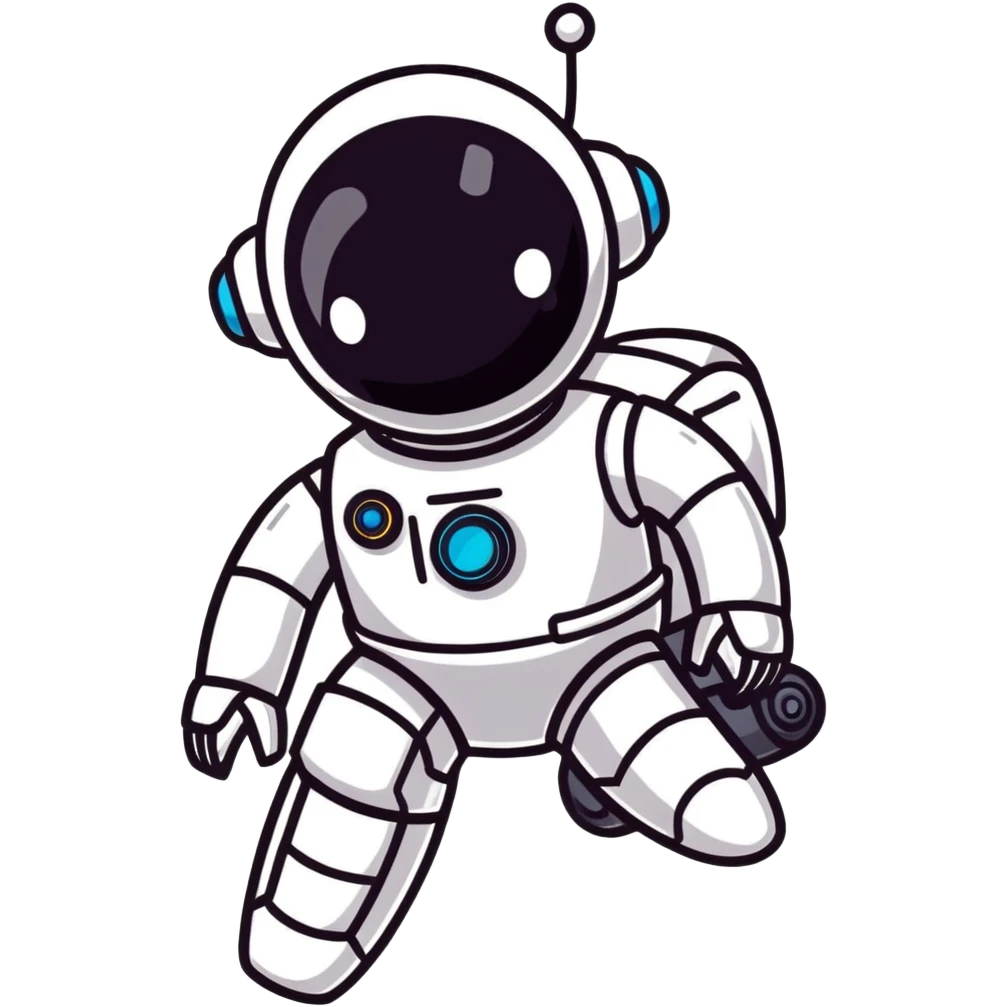 cute robot cleaning up poop emoji
