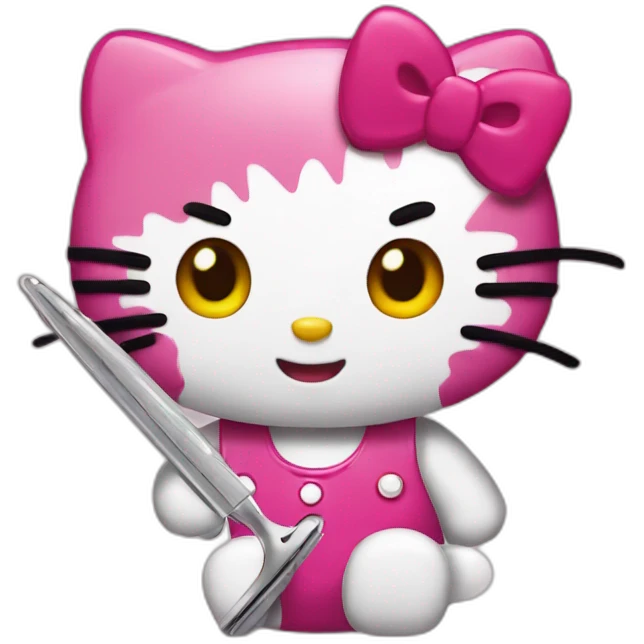 hello-kitty-razor emoji