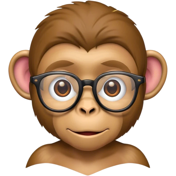 monkey with glasses emoji