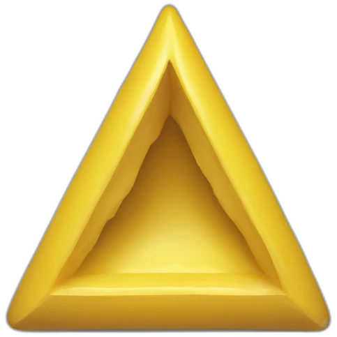 triangulo amarillo apunta abajo emoji