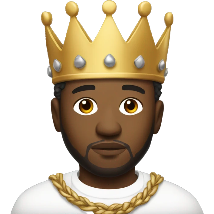 kendrick lamar with a king crown emoji