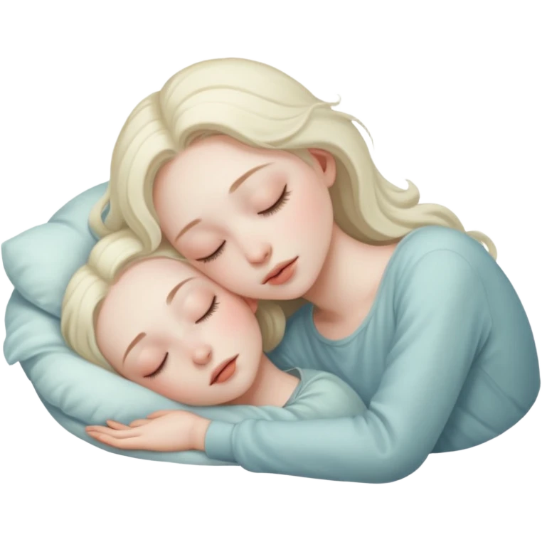 Quiero una chica Aesthetic dormida emoji