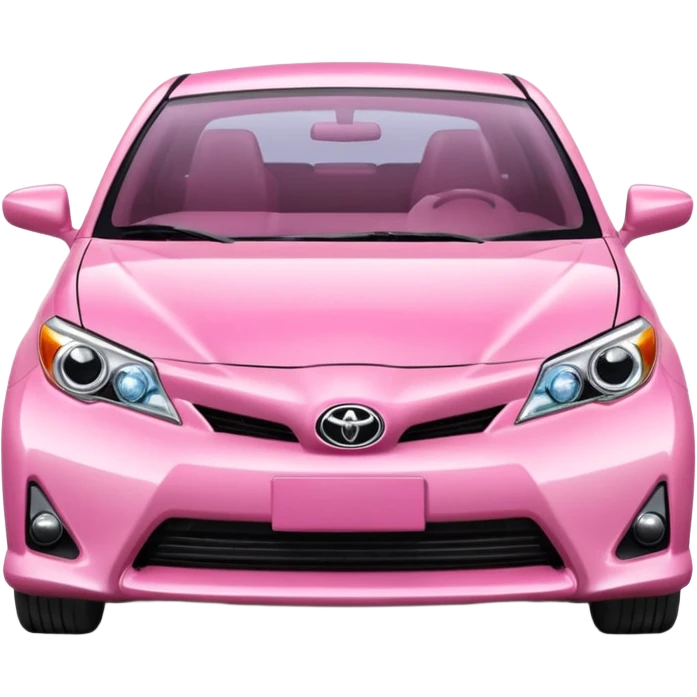 Car pink toyota emoji