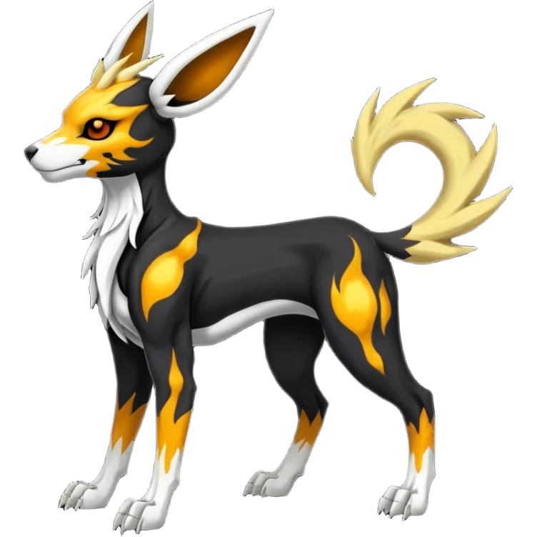 Skeletal Skinny Jolteon-Houndoom-Manectric-fusion emoji