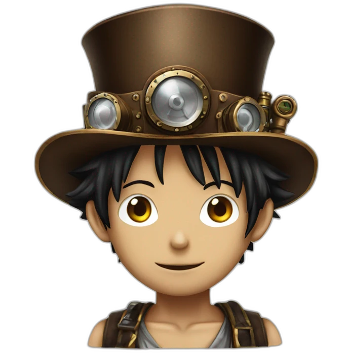 steampunk Luffy emoji