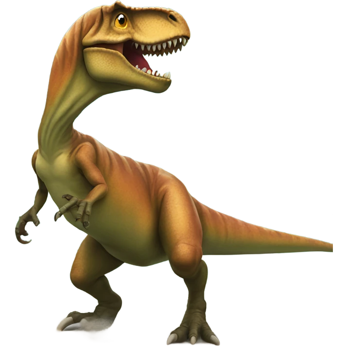 T rex surfiando emoji