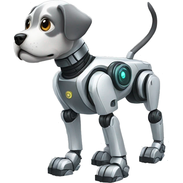 Robot dog emoji