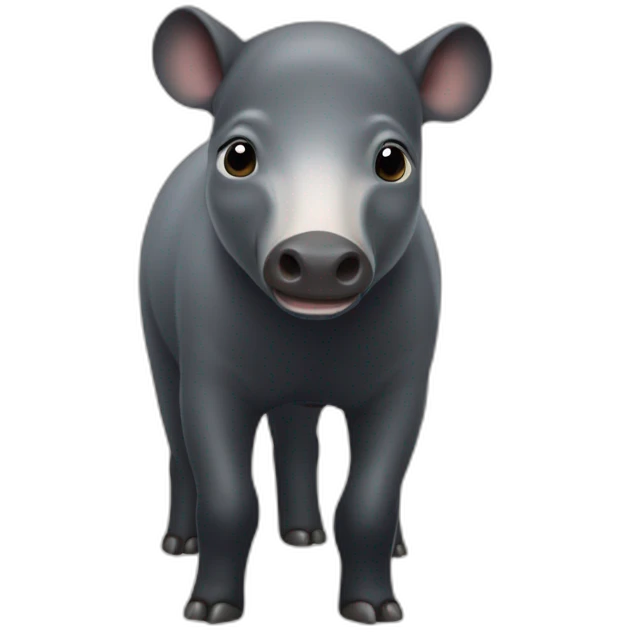young malayan tapir emoji