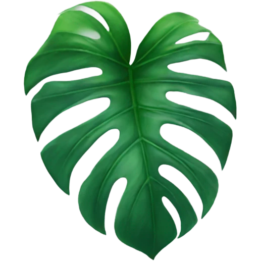 Monstera leaf emoji