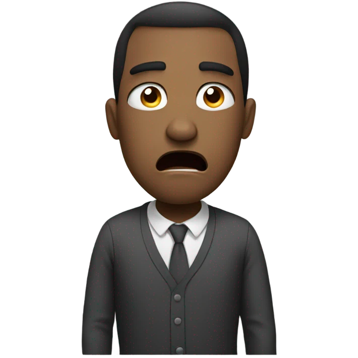 Stressed emoji